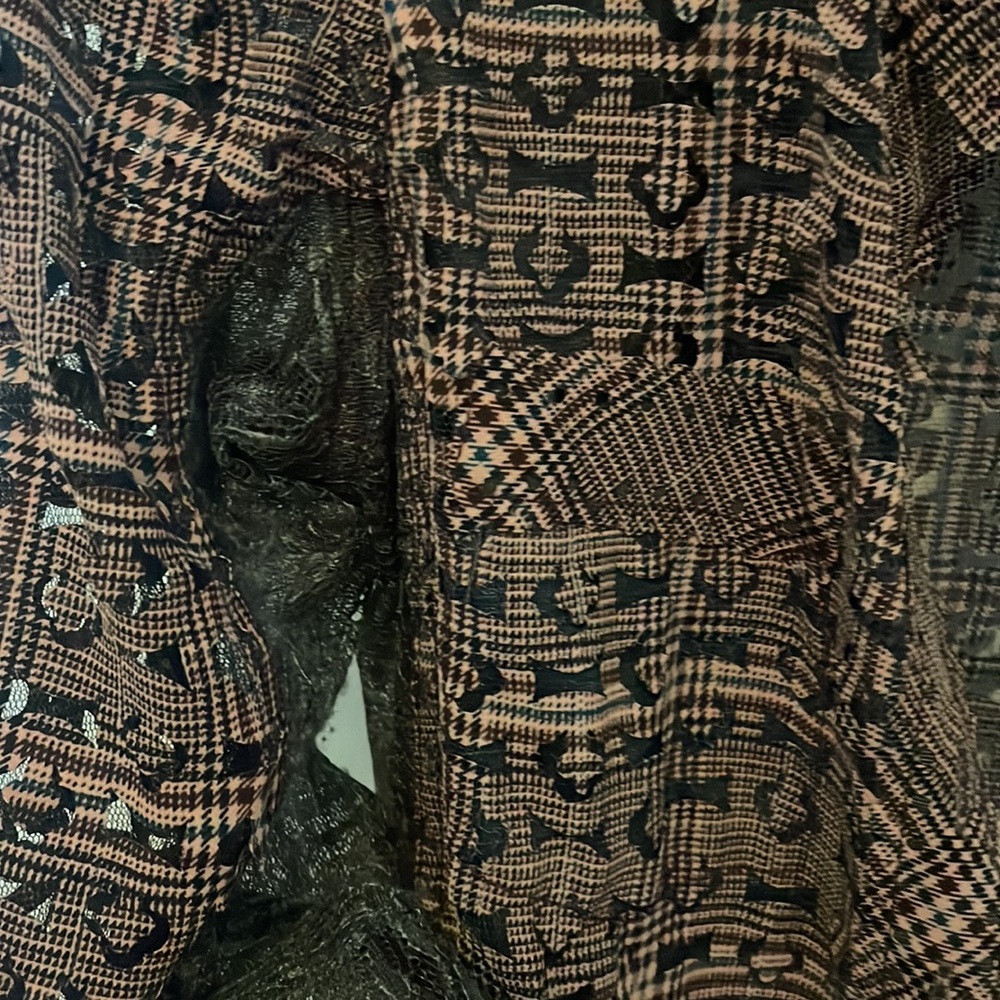 Plaid Lasercut Thin Jacket - image 4